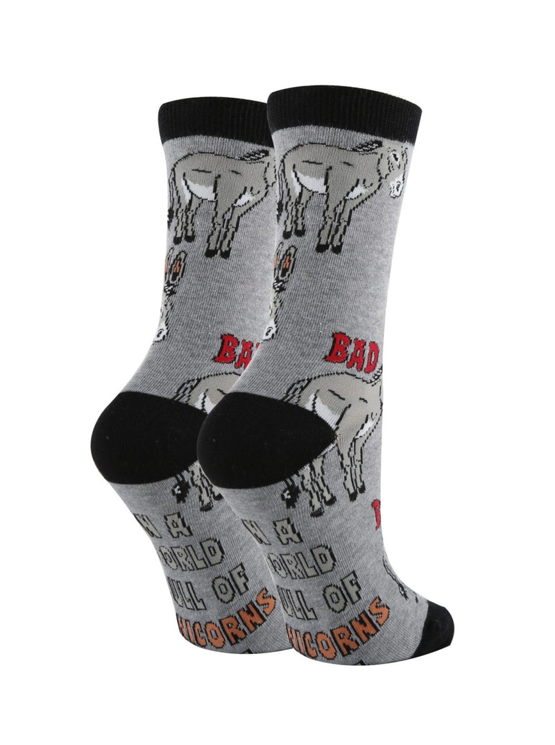 Bad Ass | Women's Novelty Crew Socks