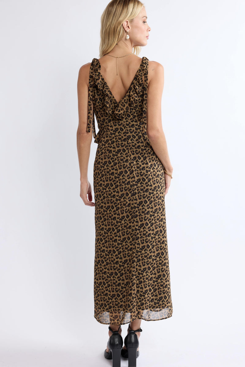 Be Fierce Leopard Maxi Dress