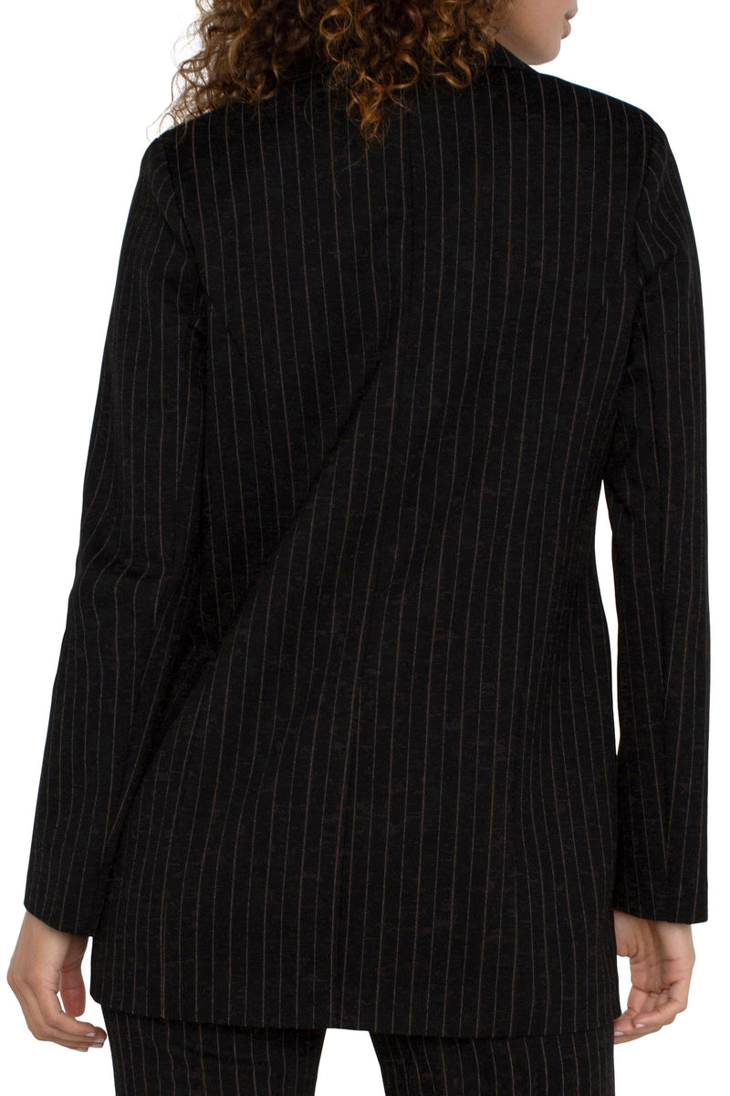 Pinstripe Boyfriend Blazer