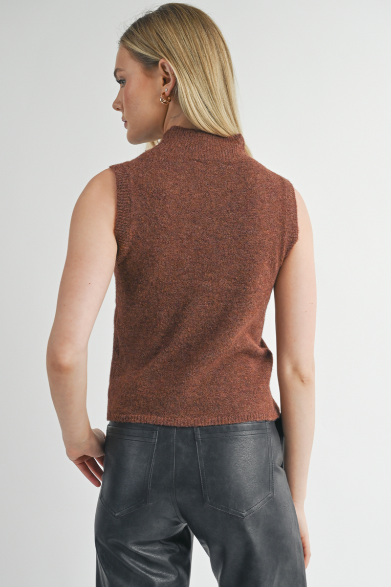 Brianna Turtleneck Sweater Tank