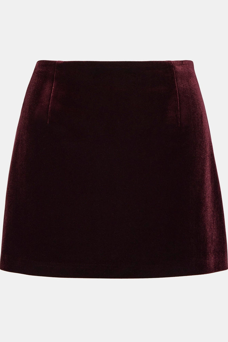 Cindi Velvet Mini Skort