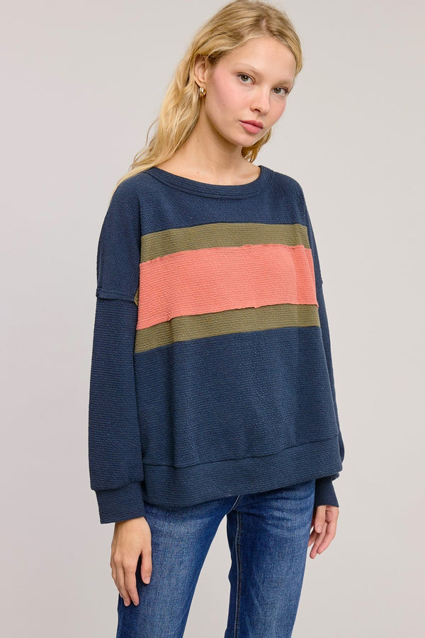 Colorblock Knit Top