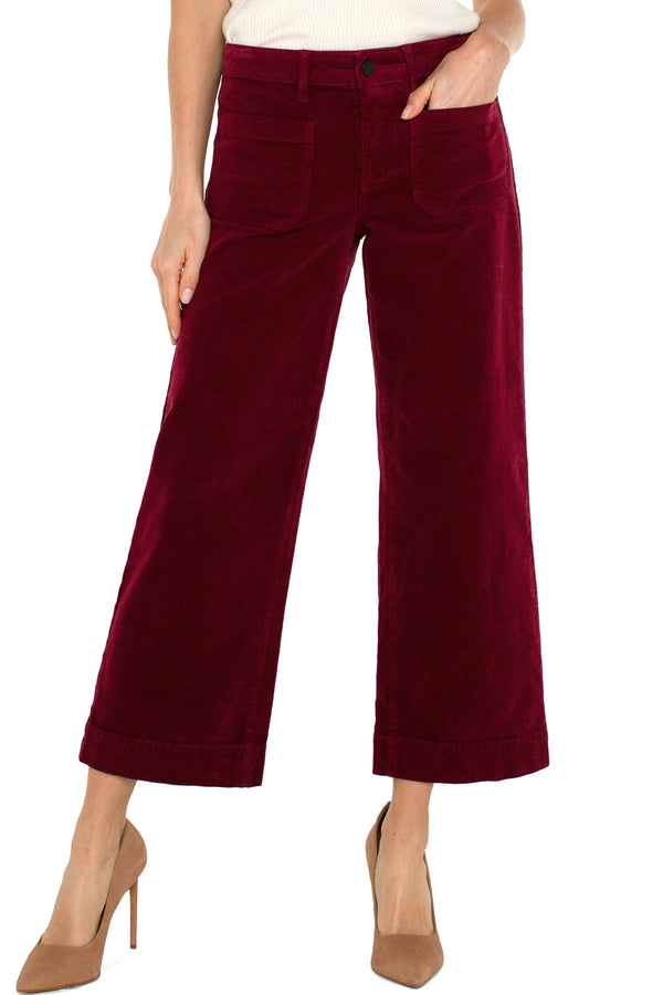 Corduroy Crop Wide Leg Pant