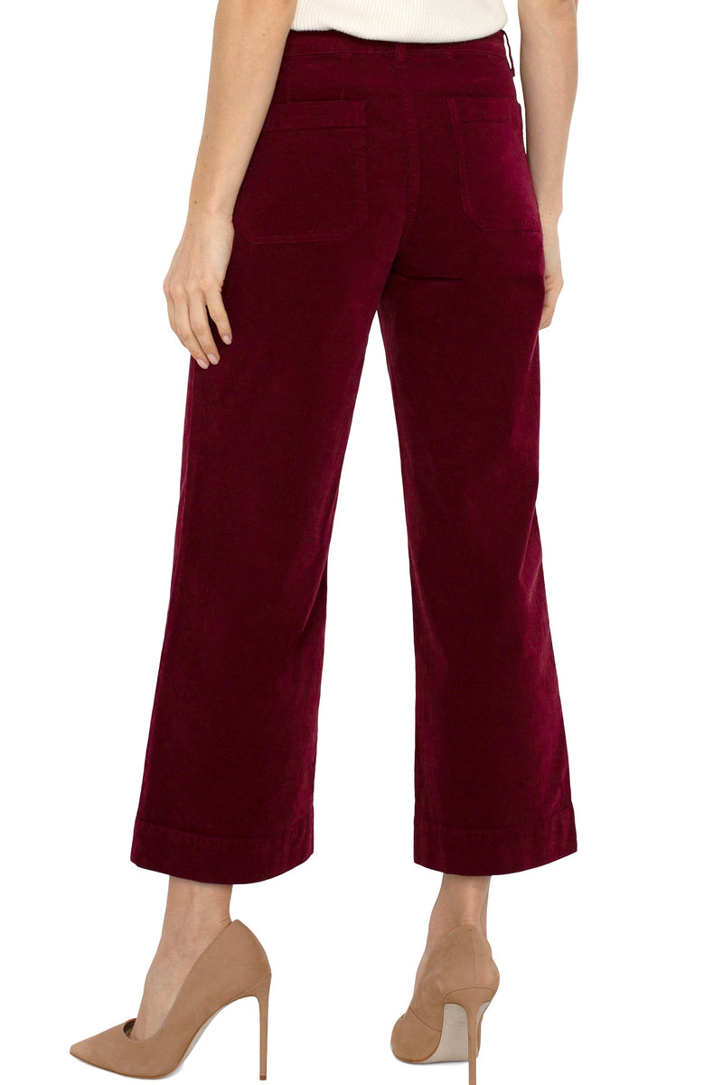 Corduroy Crop Wide Leg Pant