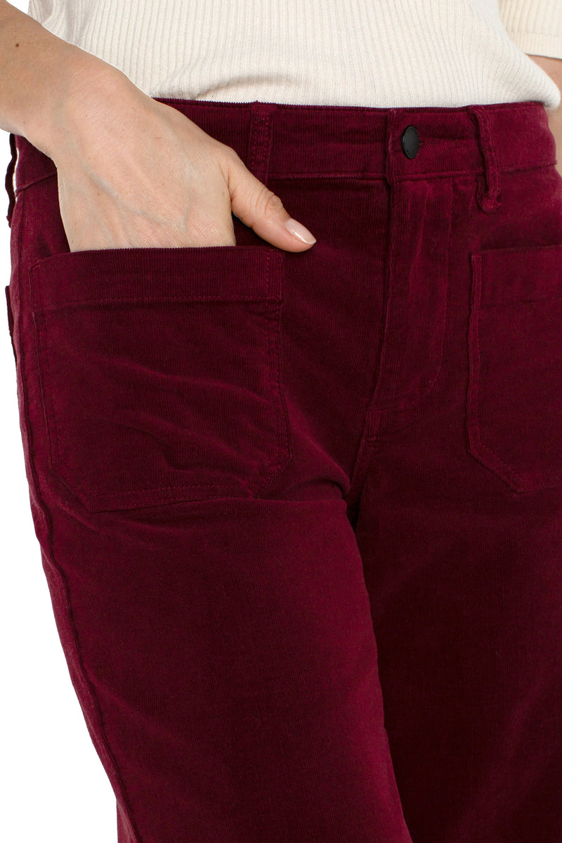 Corduroy Crop Wide Leg Pant