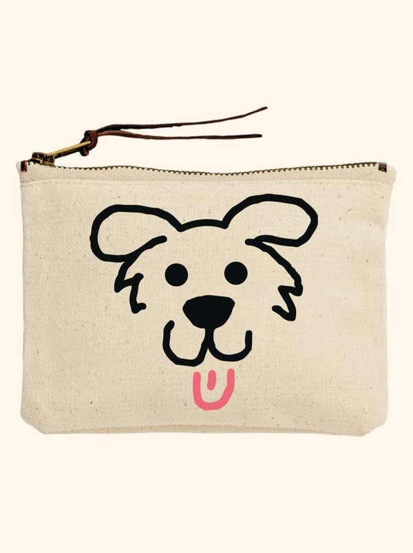 Pup With Tongue Zip Pouch