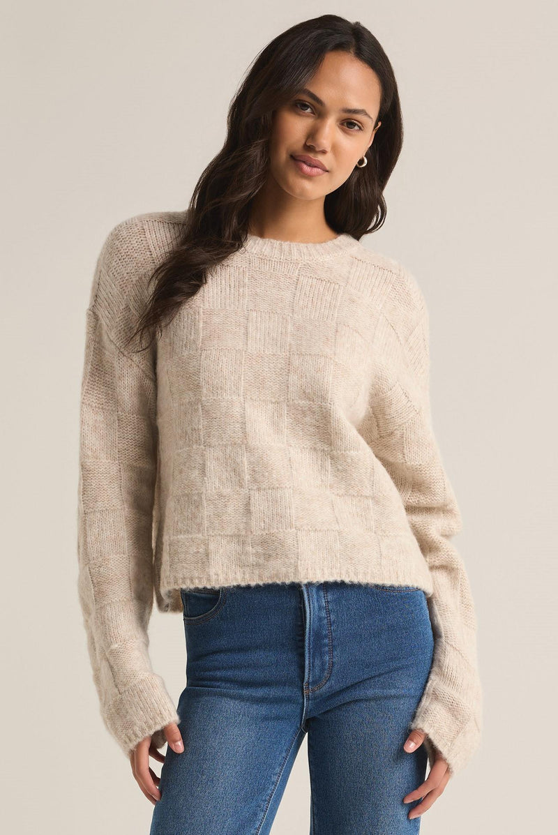 Delilah Check Sweater