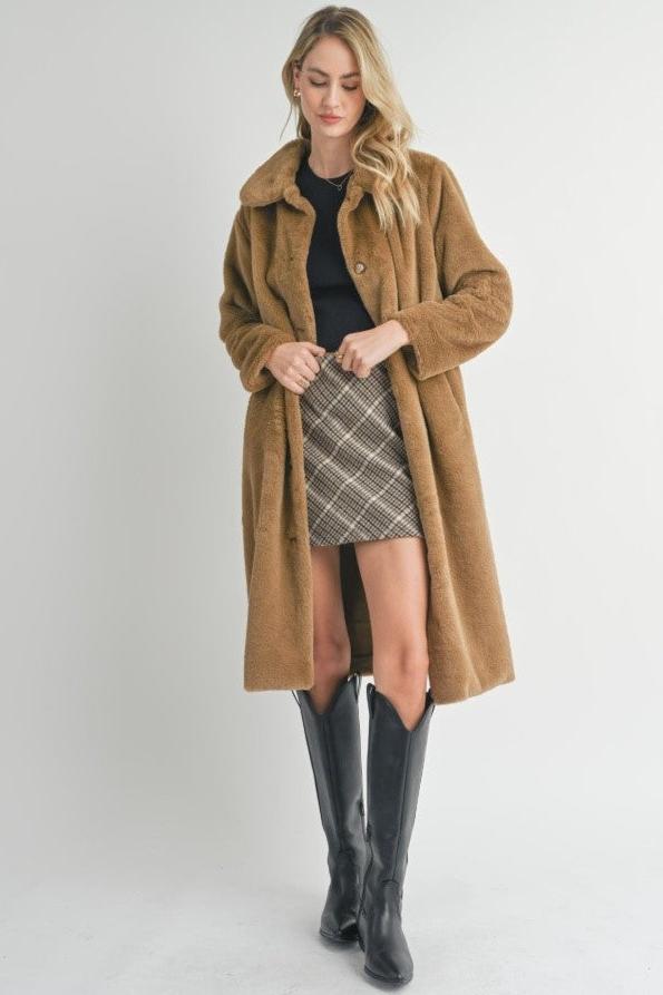 Eden Faux Fur Long Coat