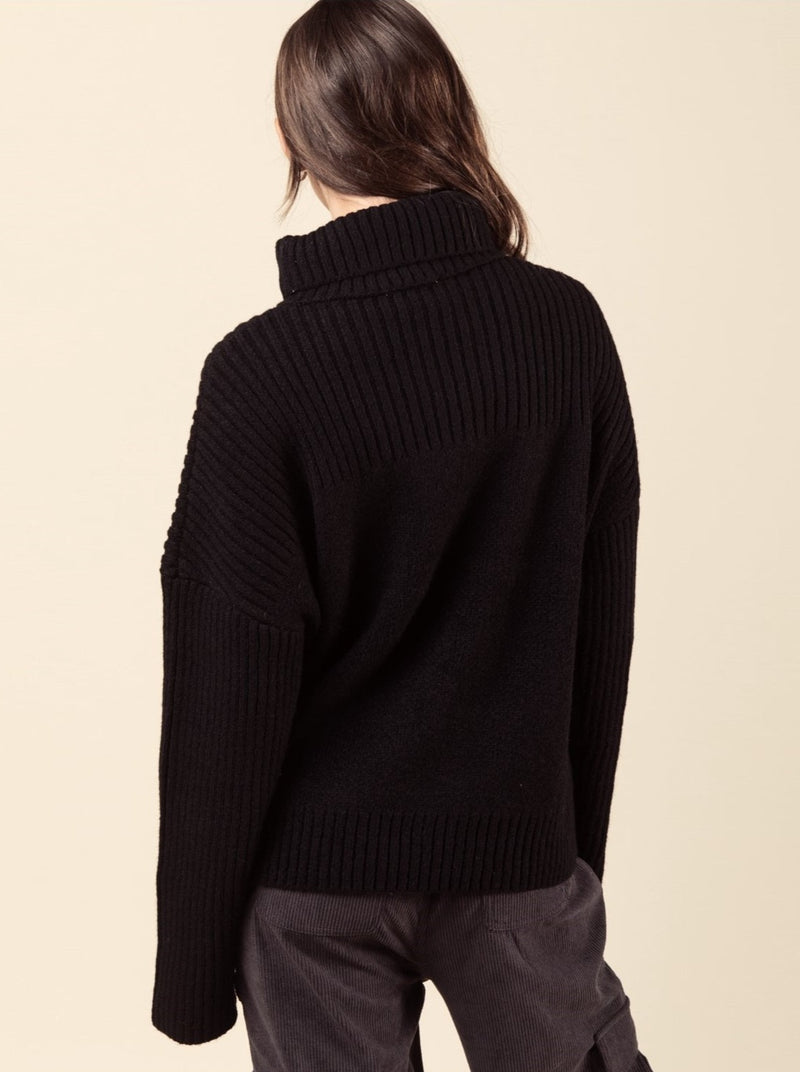 Turtleneck Pocket Sweater