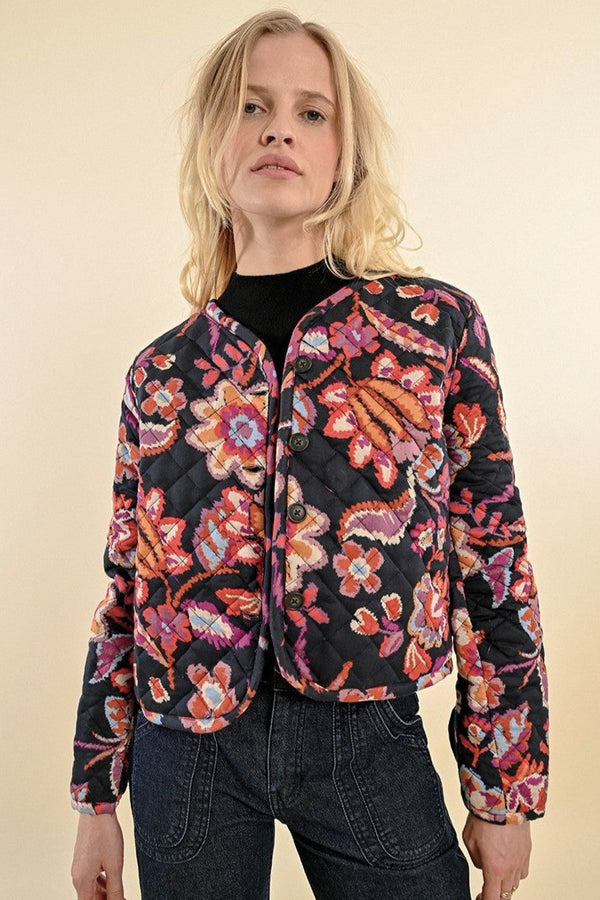 Floral Quilted Jacket