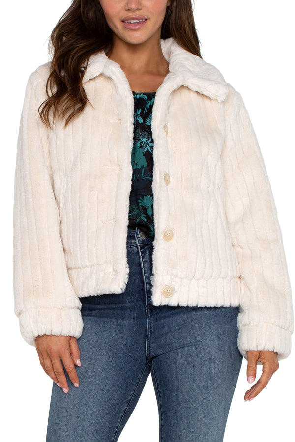 Fur Trucker Jacket