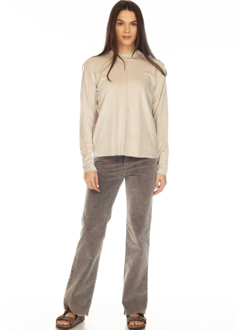 Harmony Seamed Mock Pullover