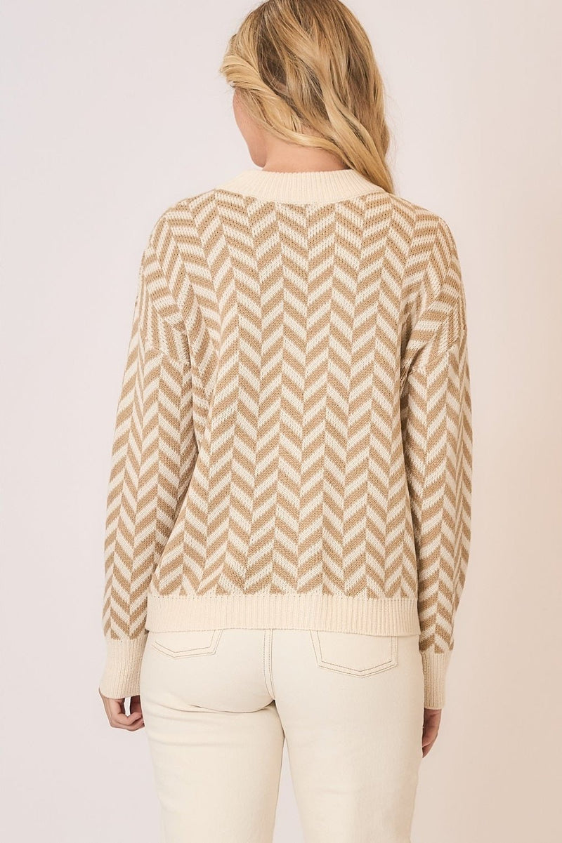 Herringbone Knit Sweater