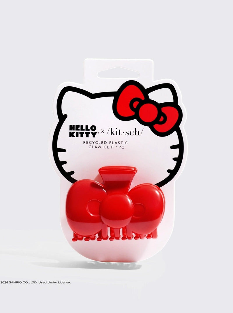 Hello Kitty x Kitsch Recycled Bow Shape Claw Clip