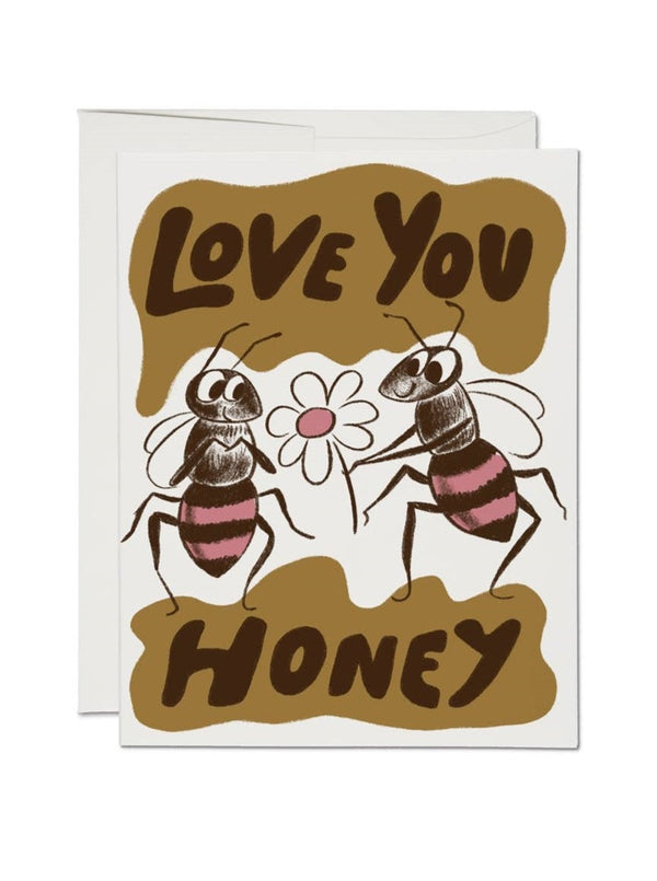 "Love You Honey" Valentine's Day Greeting Card