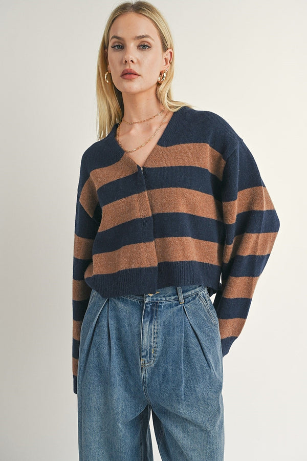 Liana Bold Stripe Cardi