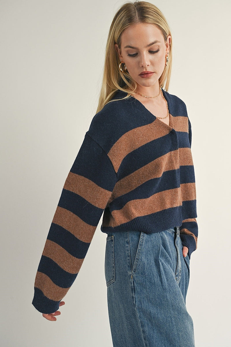 Liana Bold Stripe Cardi