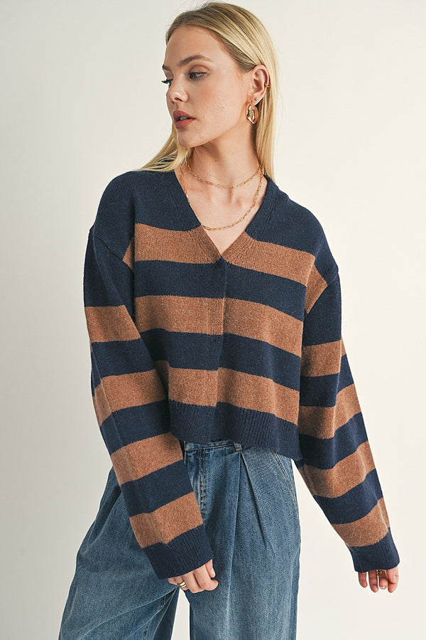 Liana Bold Stripe Cardi