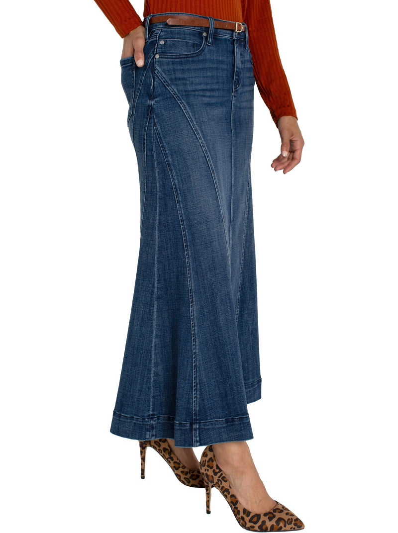 Mermaid Denim Maxi Skirt