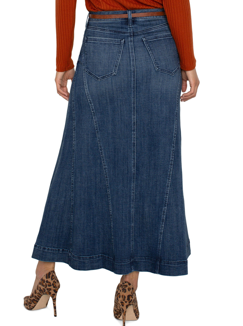 Mermaid Denim Maxi Skirt