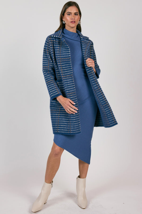 Marceau Houndstooth Coat