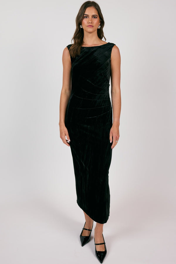 Masterpiece Velvet Midi Dress