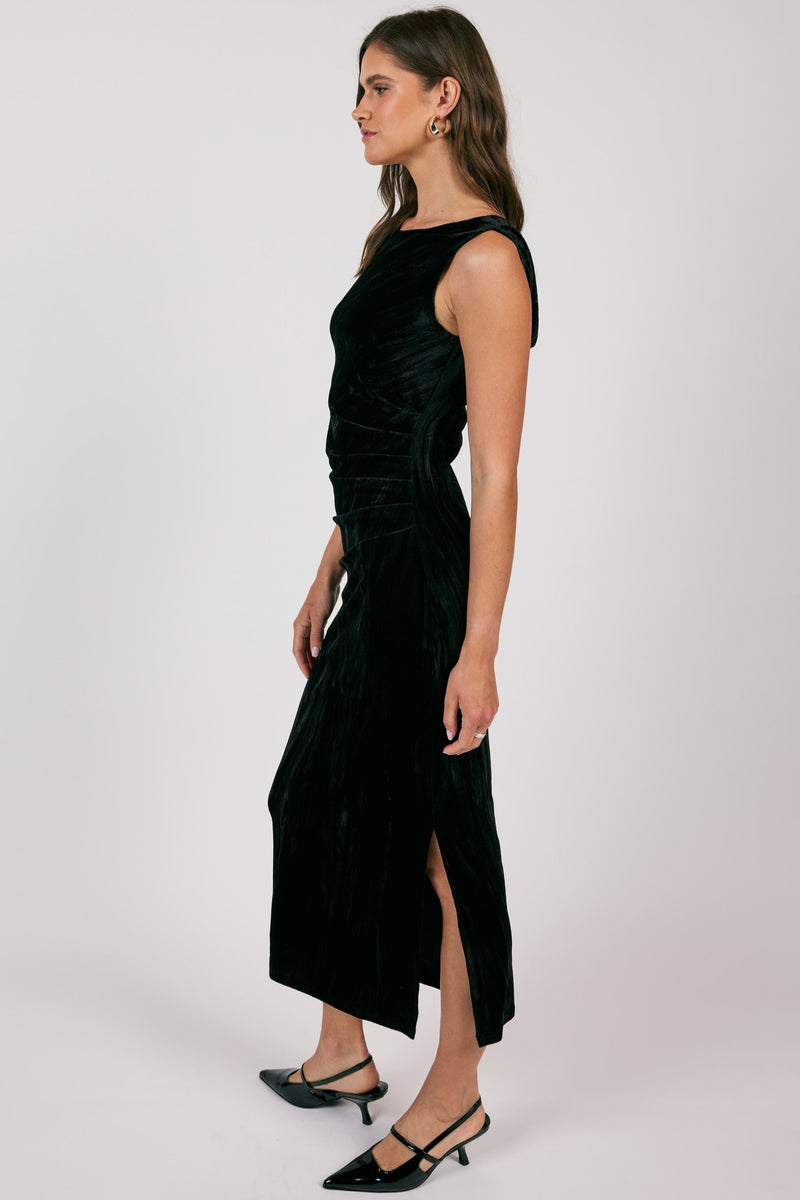 Masterpiece Velvet Midi Dress