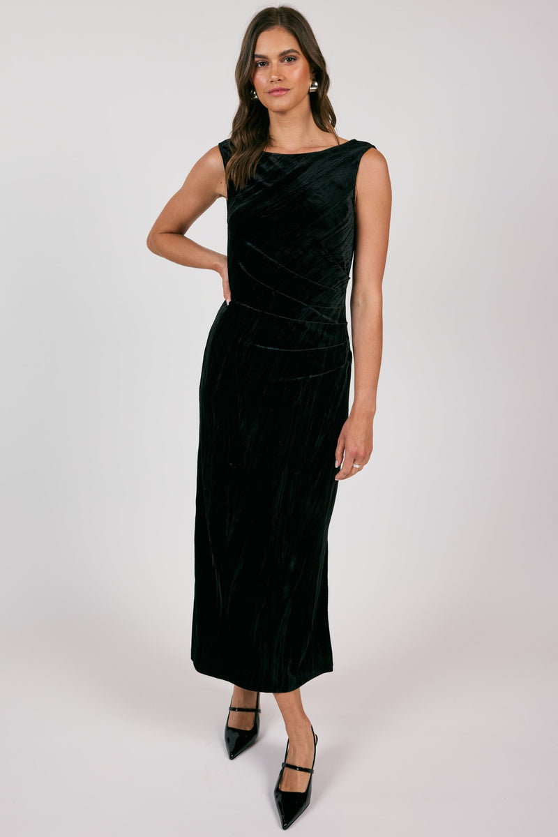 Masterpiece Velvet Midi Dress