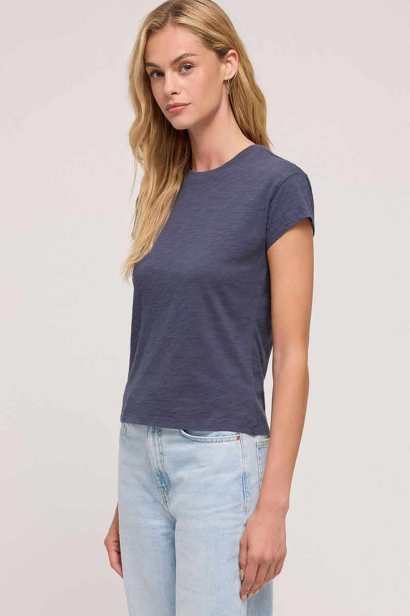 Modern Slub Tee - worn blue