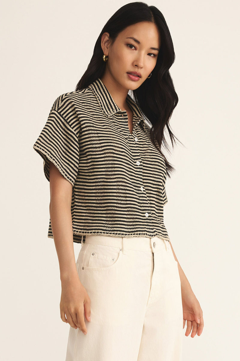 Monaco Crochet Button Up
