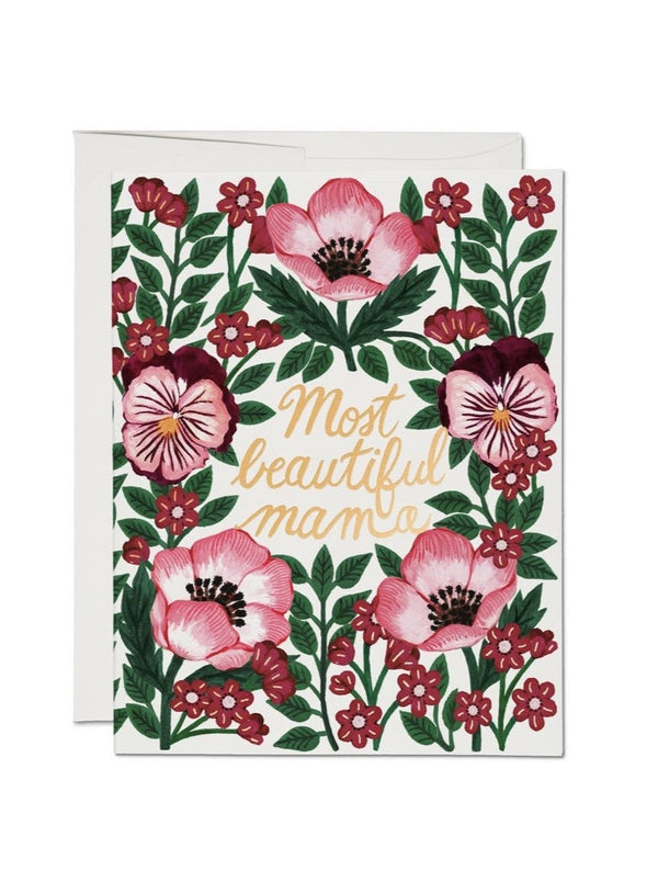 "Most Beautiful Mama" Mother's Day Greeting Card