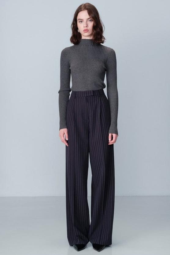 Neve Wide Leg Striped Trousers