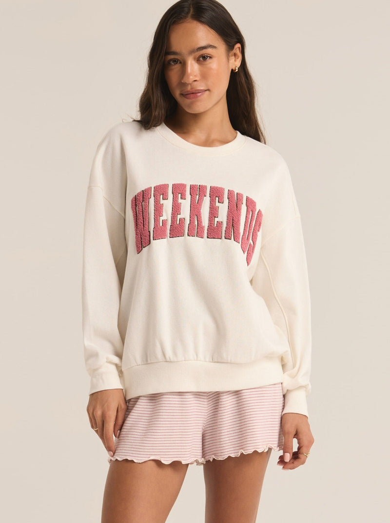 Oversized Weekends Sweatshirt