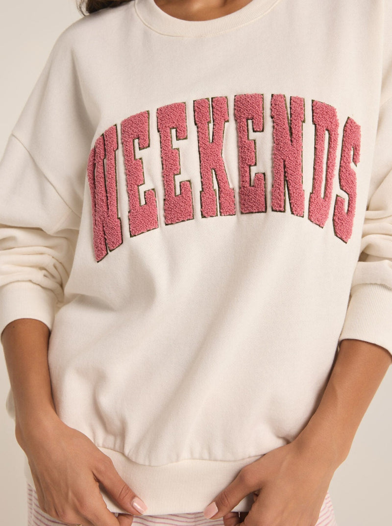 Oversized Weekends Sweatshirt