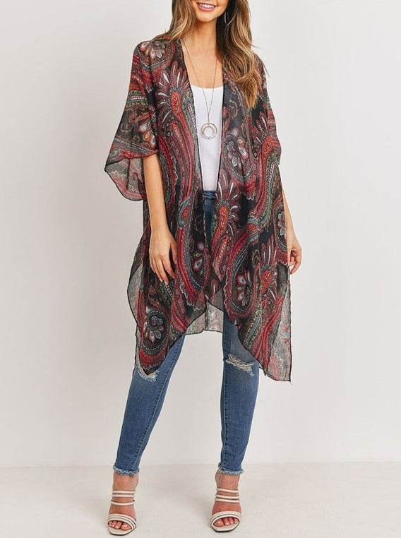 Paisley Print Cover Up