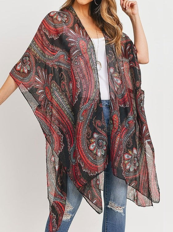 Paisley Print Cover Up