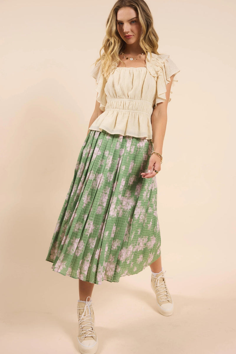 Rainy Days Pleated Skirt