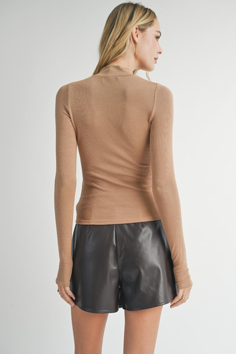 Ronan Mock Neck Knit Top