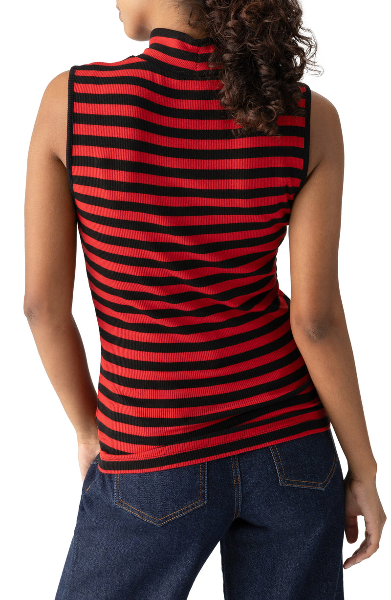 Essential Sleeveless Mock Neck