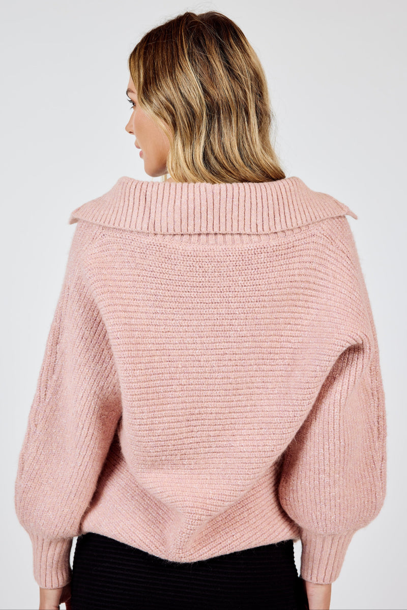 Special Times Open Collar Sweater