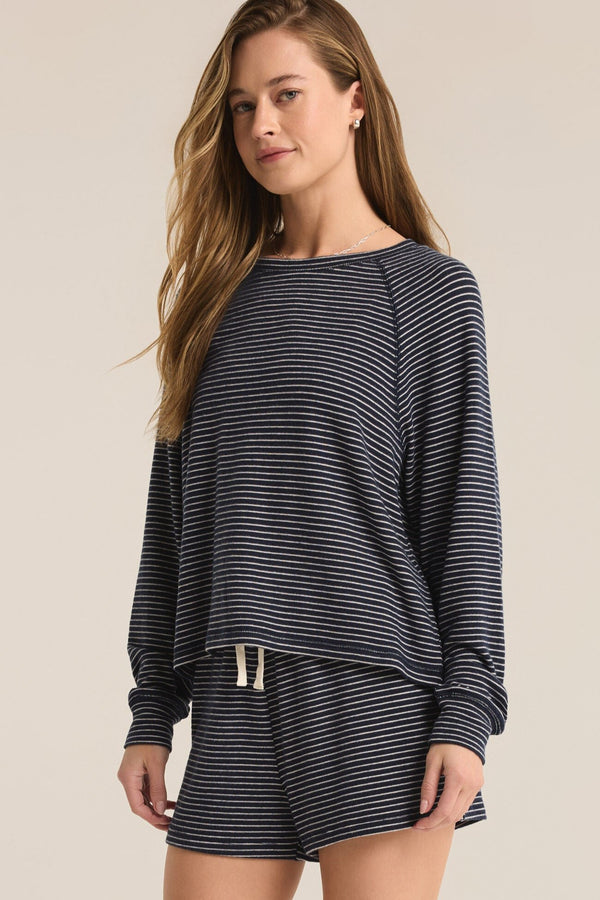 Staying In Stripe Long Sleeve Top