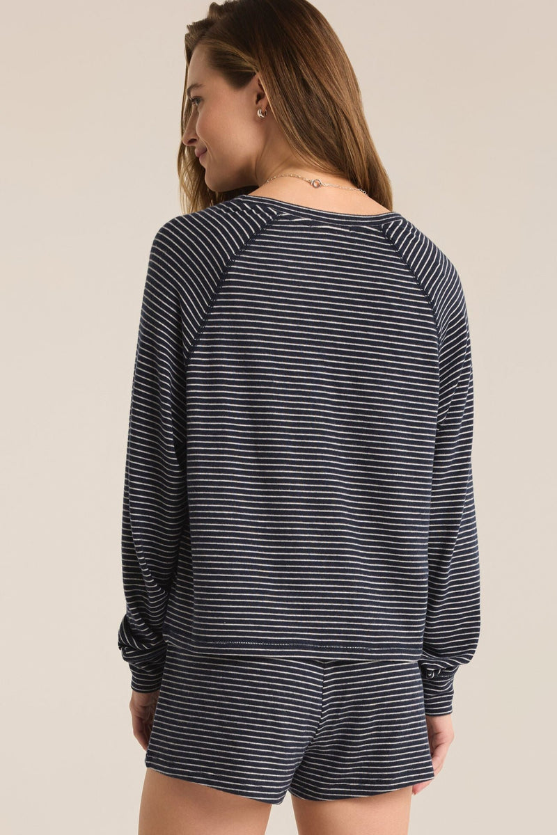 Staying In Stripe Long Sleeve Top