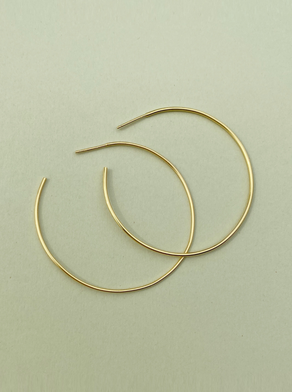 Thin Hoops - gold