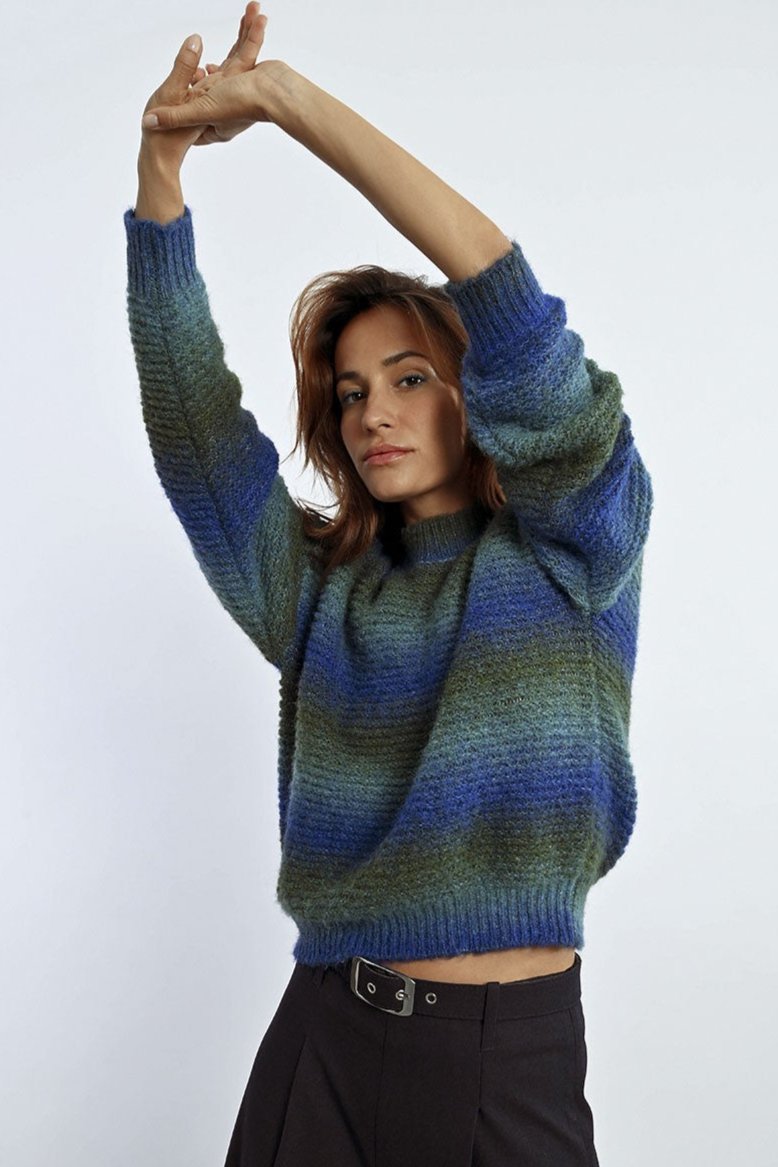 Tie-Dye Knitted Sweater