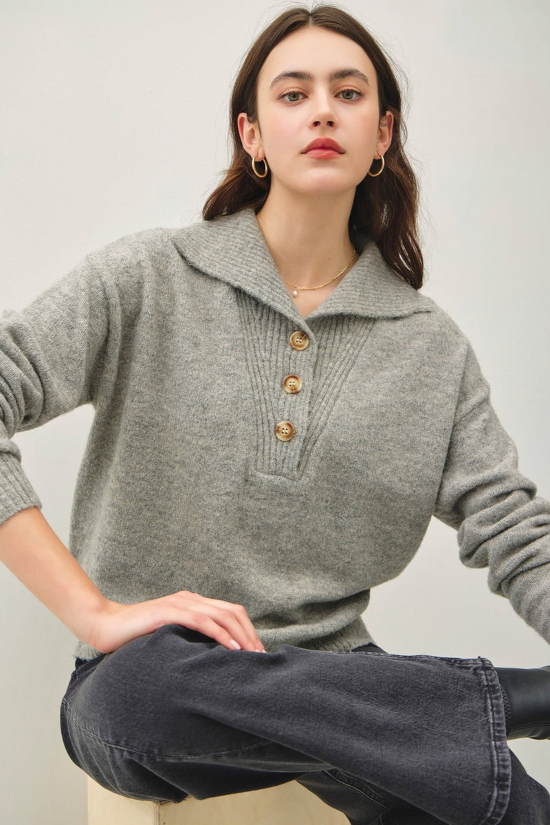 Wide Collar Sweater