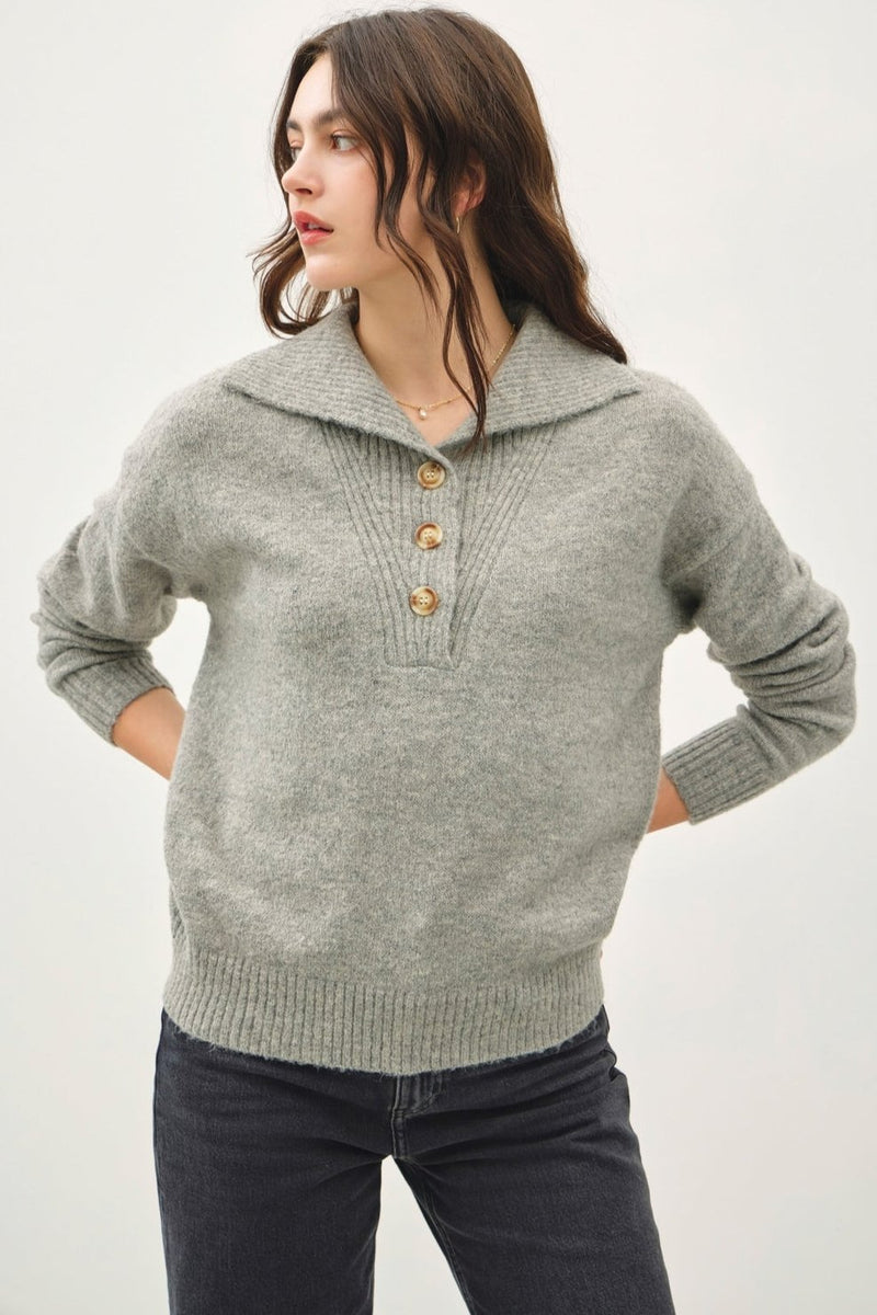 Wide Collar Sweater