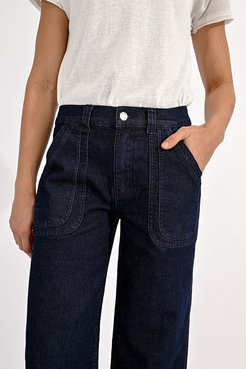 Wide Denim Pants