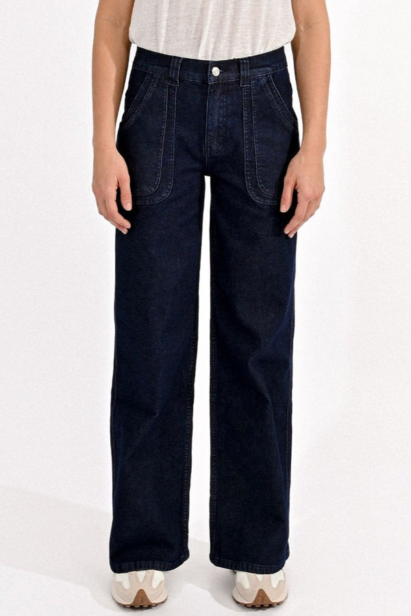 Wide Denim Pants