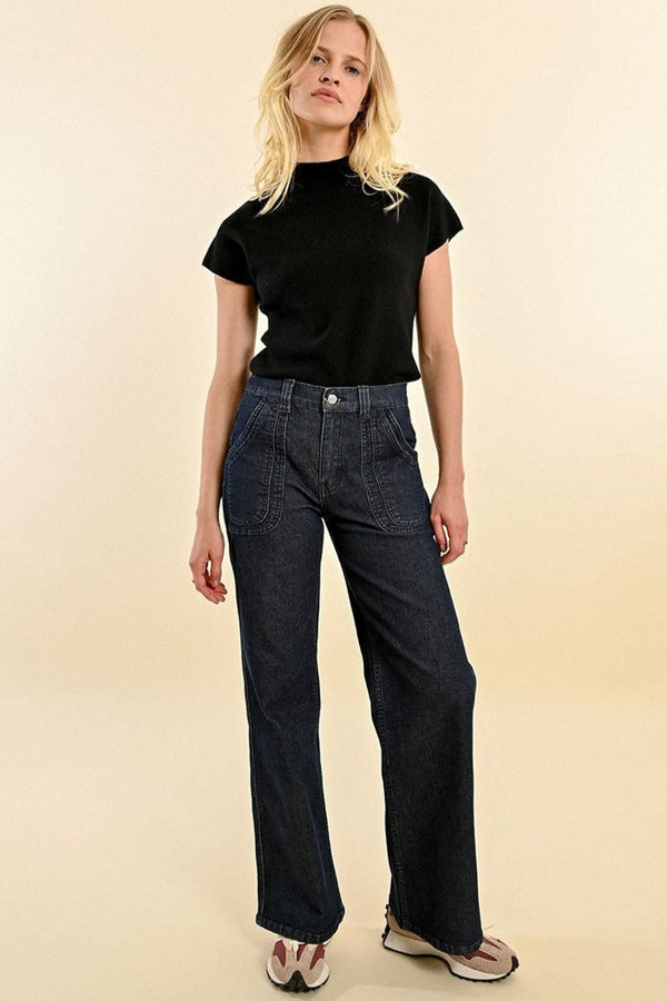 Wide Denim Pants