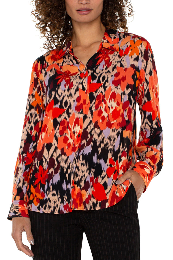 Floral Print Woven Shirt